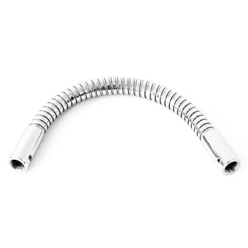 Custom chrome metal LED desk lamp flexible gooseneck arm