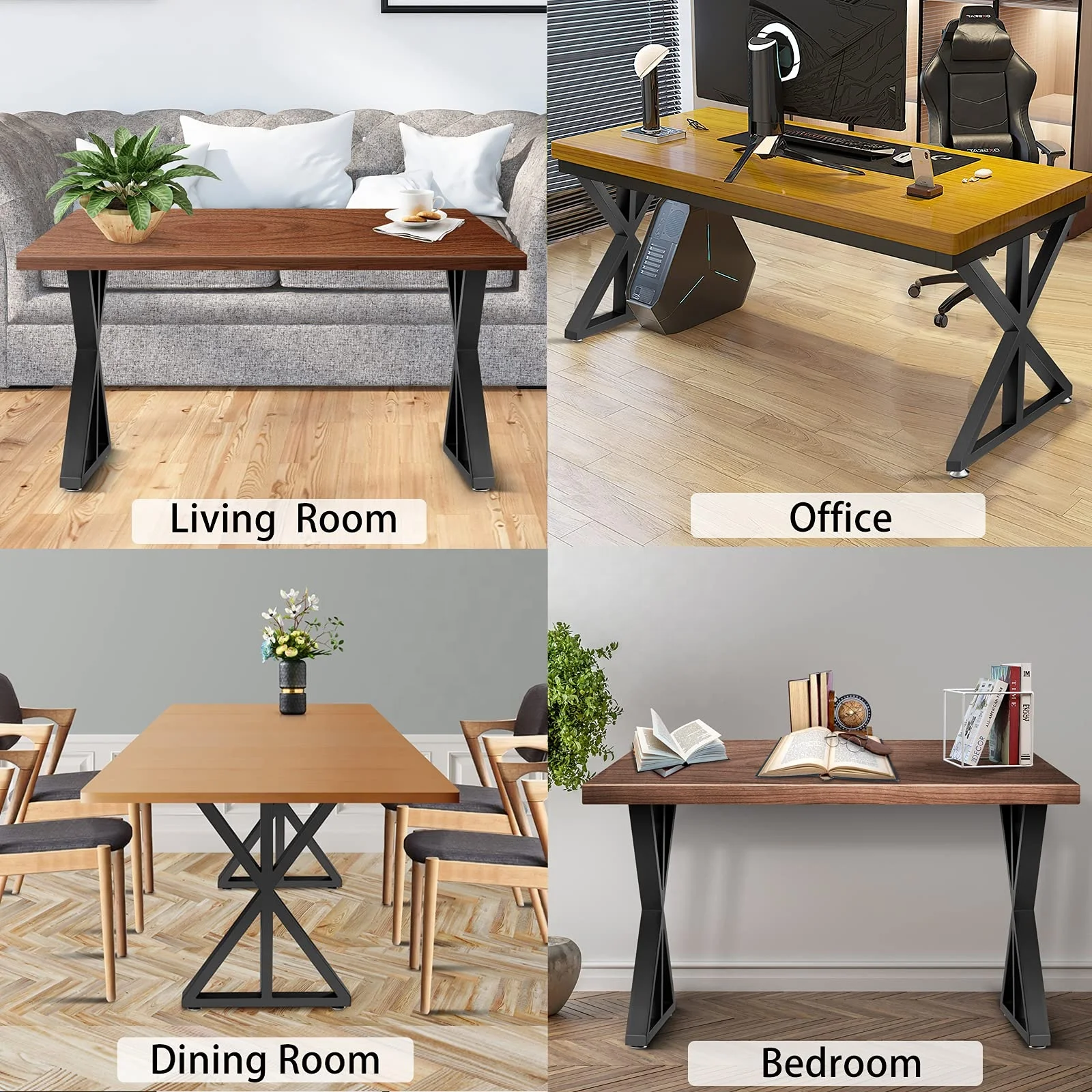 Table Legs Wrought Steel Round Bench Coffee Dining Industrial Restaurant Furniture Frames Cast Iron Table Legs Metal For Table