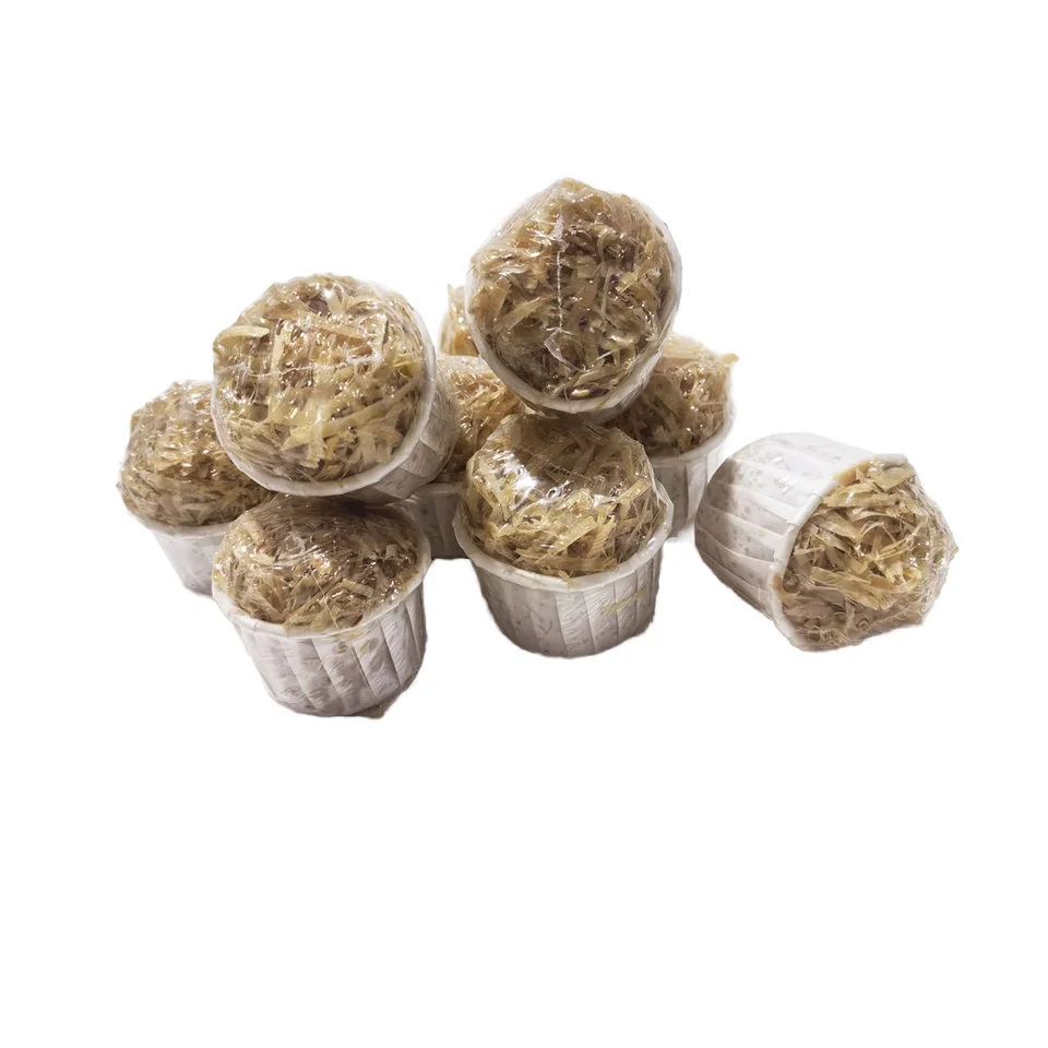 Вощеная древесная шерсть пожарное стартер из нержавеющей стали проволочный бумажный стаканчик рулон барбекю Кемпинг Пикник настраиваемый коврик