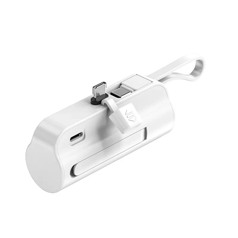 Capsule Portable Round Mini 5000 mah Power Bank Small Charger Connectable USB and Modern Travel Adapter for iphone 6s and ipad 2