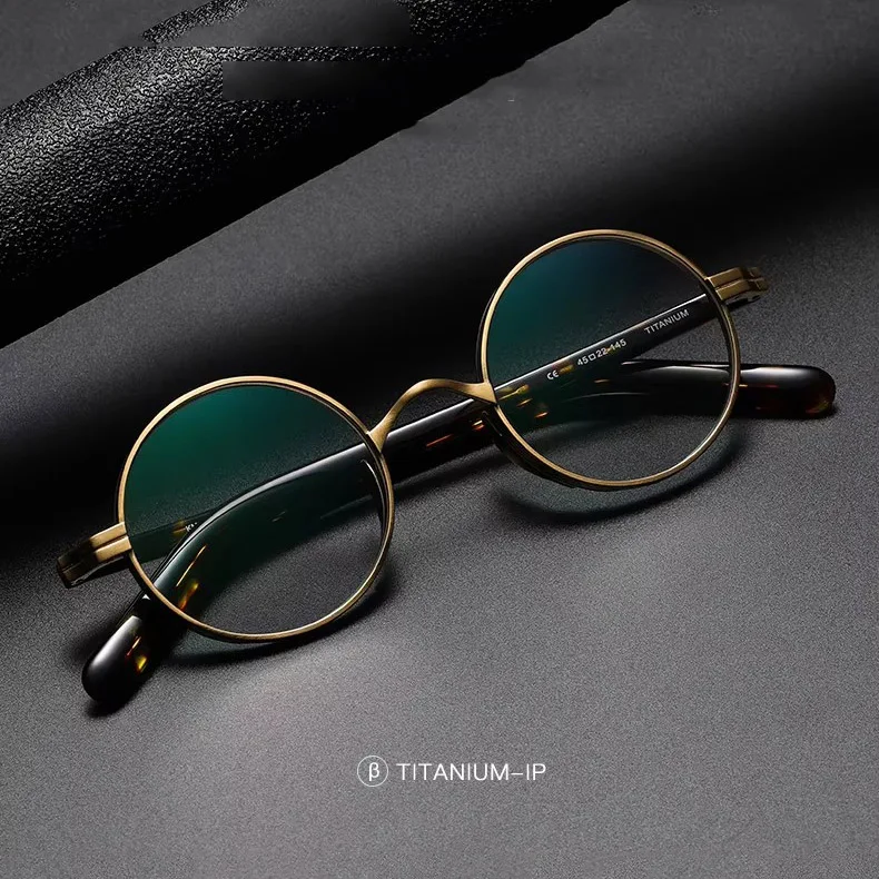Osicare KMN101 2024 High Quality Luxury Classic Specs Designer Brand Round Eyeglasses Spectacles Titanium Glasses Optical Frame