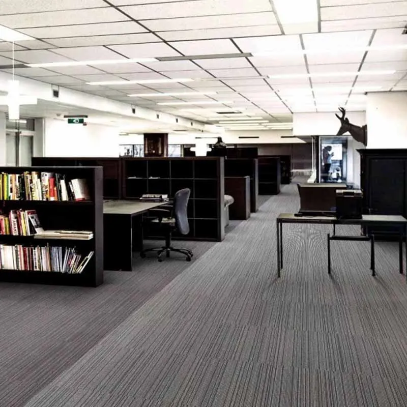 Commercial Office Carpet Tile Modular PVC Bitumen Backing  PP Carpet Tiles 50x50