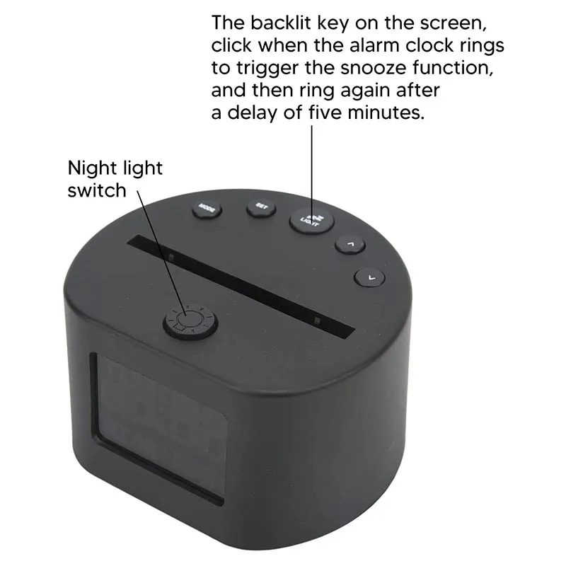 3D Illusion LED Night Light,Visual Creative 7 Colors Gradual Changing Table Lamp Alarm Clock for Holiday Gifts Home Decorations