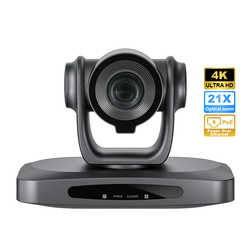 Studio broadcasting Church LiveStream Camera 21x Optical Zoom IP Camera 4K UHD PTZ Optics Broadcast Equipment