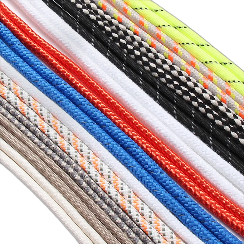 Hoodie Draw String Colored Round With Rubber Tips Cords Cotton Rope Hoodie String Cords With Rubber Tips