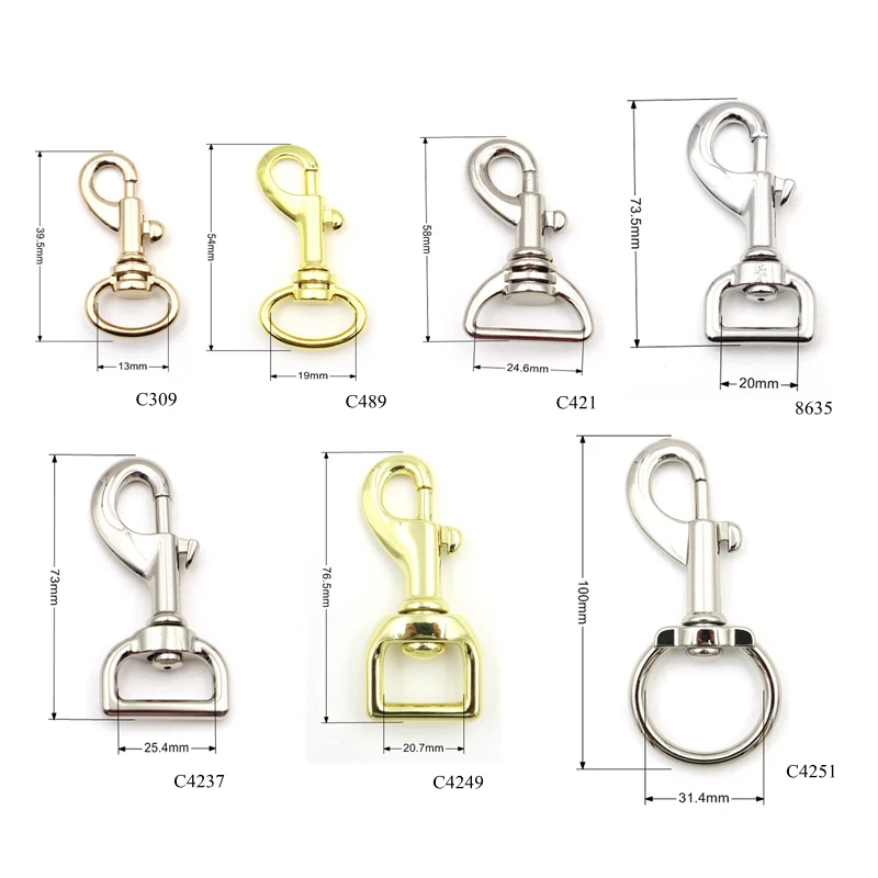 wholesale swivel snap hook dog swivel snap hook nickel Snap Clasp Lobster Hooks