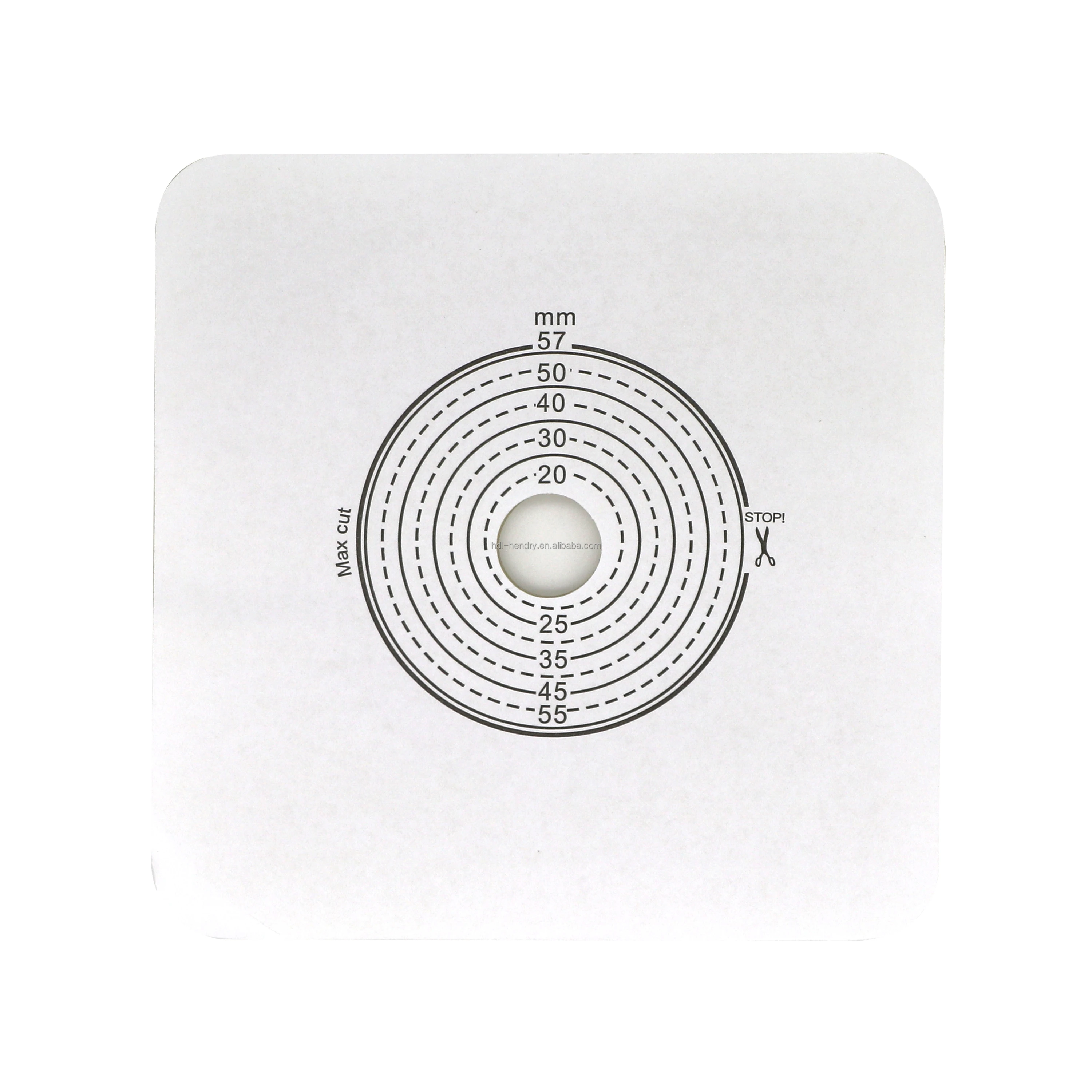 Chinese manufacturer Skin barrier used for two piece system drainage bag cutting fit