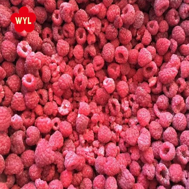 Hot Selling IQF Frozen Raspberry Whole Fruits Peak Ripeness Freshly Picked Good Price Bulk Packaging Similar to Durian Type