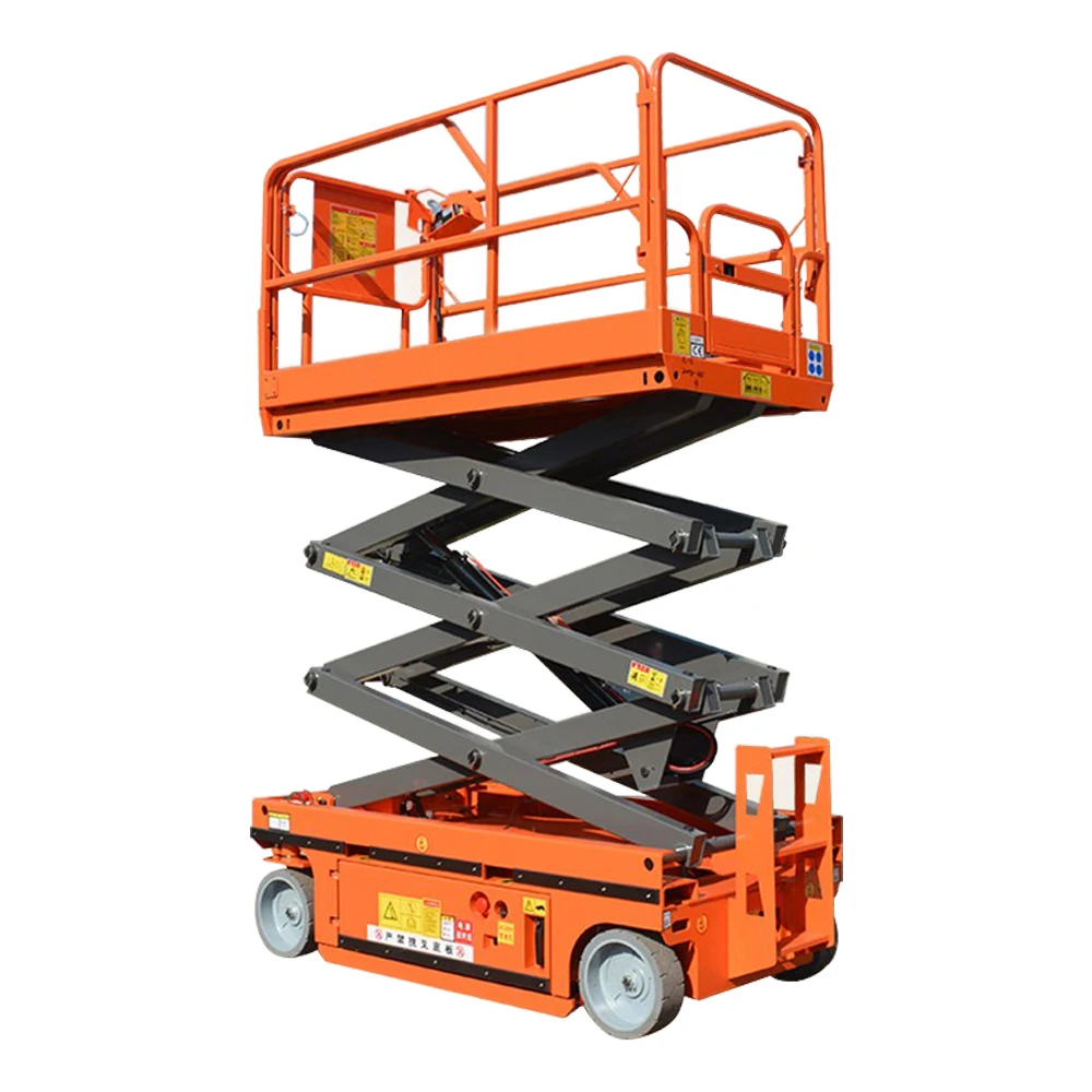 Good price 8m 550KG high bearing capacity lift platform electric self propelled hydraulic scissor lift for aerial work