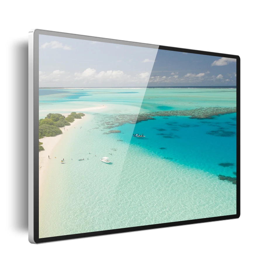 
beautiful 55inch smart tv lcd monitor android advertising player board 