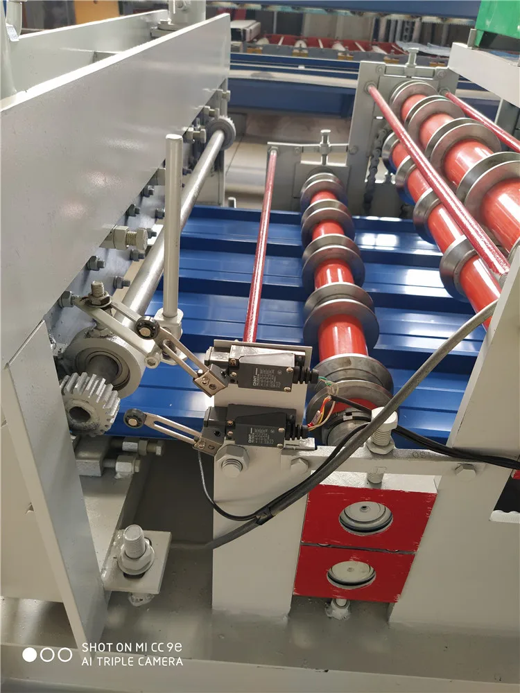 Double deck galvanized roof tile panel roll forming machine color sheet production line