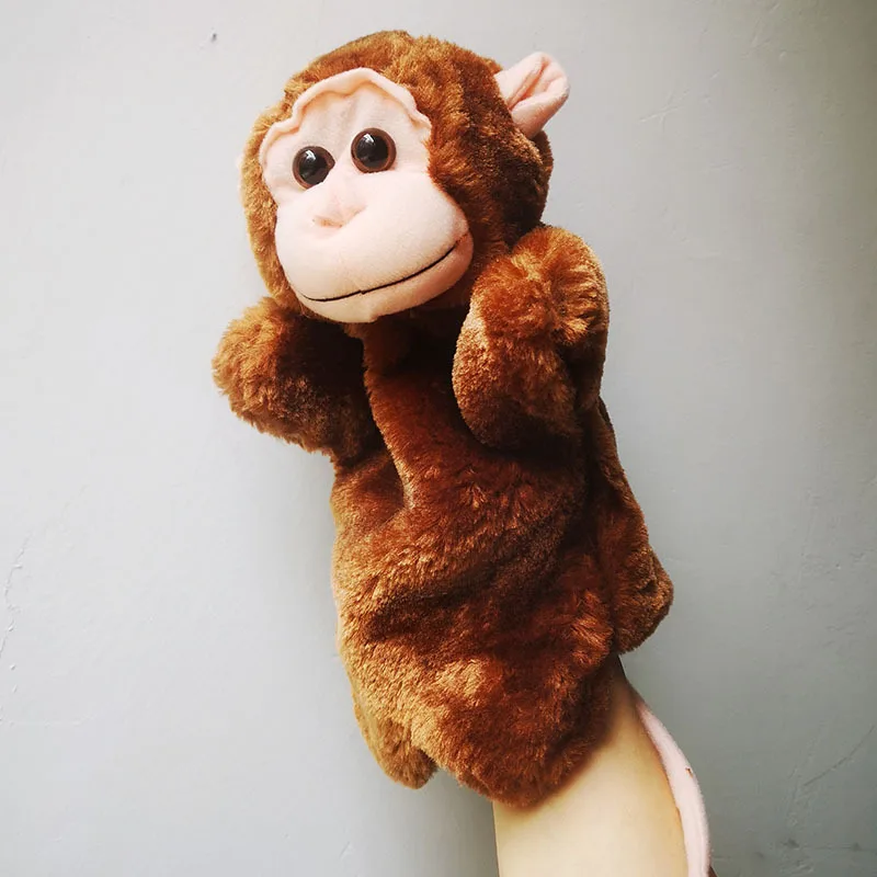 Plush toys zodiac animals hand puppets dogs parent-child dolls kindergarten props