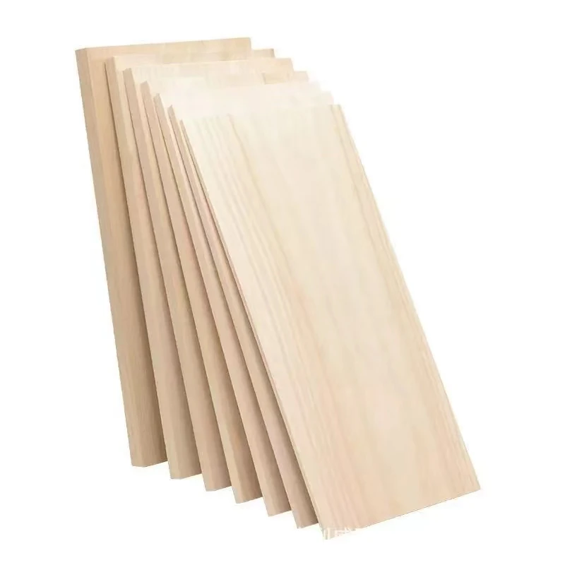 Customized size at a low price Partition shelf wardrobe layered solid wood board paulownia wood solid wood board