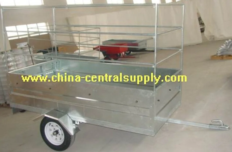 Manufacturer / Factory made and sale 8x4 Box trailer with cage CT0083