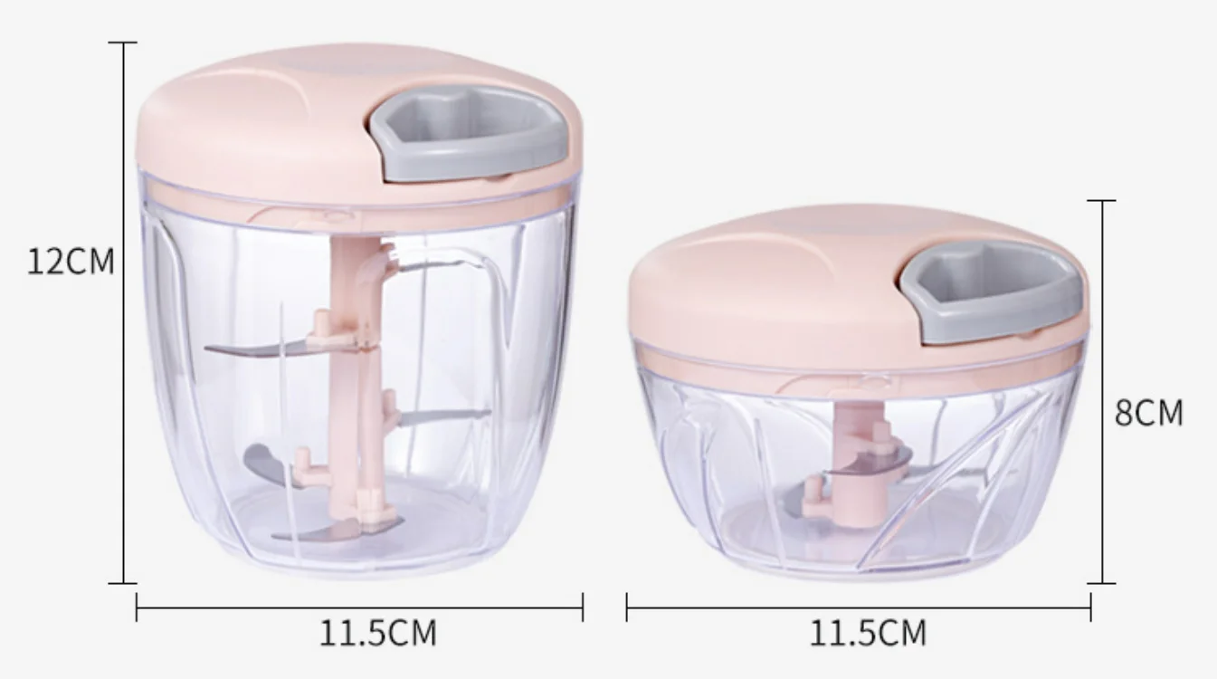 Meat Garlic Puller Crusher Mini Food Crushing Machine Vegetable Grinder Chopper Mincer Hand Press Kitchen Useful Gadget Shredder