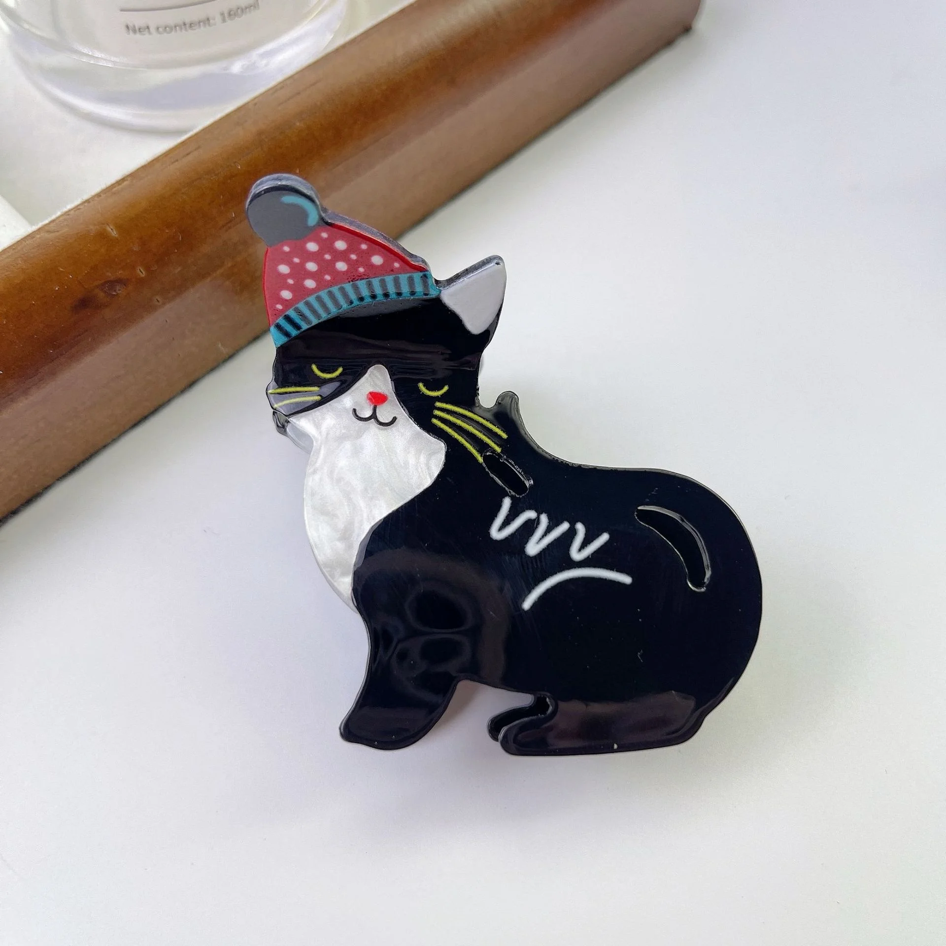 2023 Cute Elk Christmas Hair Clip for Women Cat Dog Hat Animal Claw Festival Hair Jewelry Accessories Acetate Hair Claws