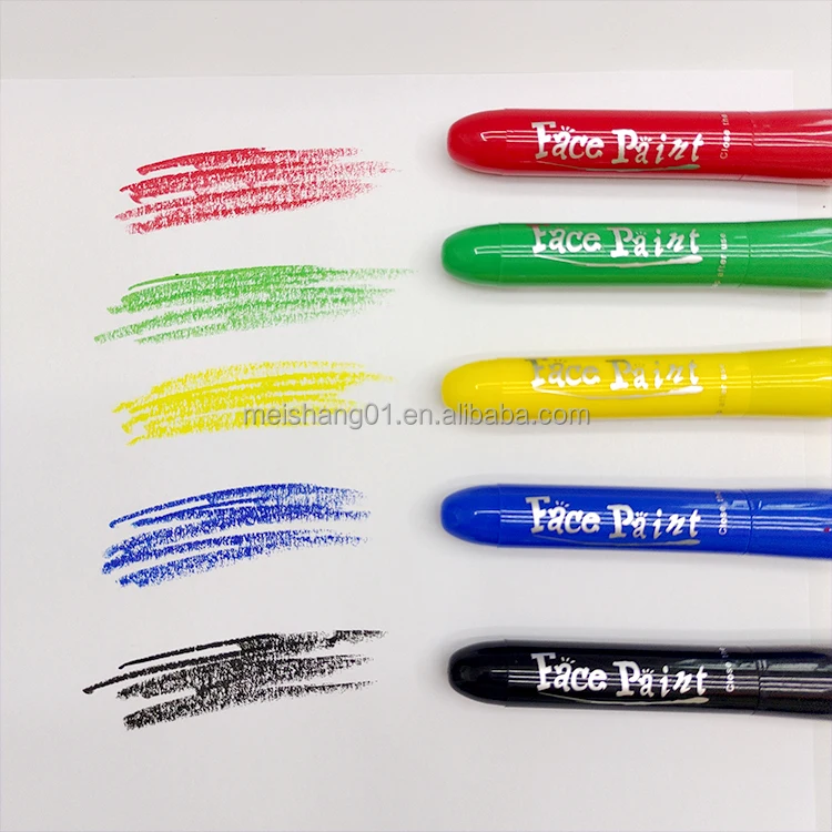 Non-Toxic Water-Based Glow in the Dark Face Paint Stick Party Body Art Marker Pen Paint Palette