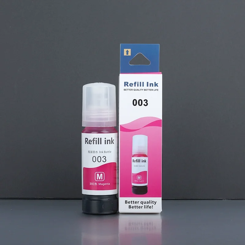 INK-TANK 003 Premium Color Compatible Bottle Water Based Refill Dye Ink Tintas for Epson L3110 L1110 L3116 L3150 L3156 Printer