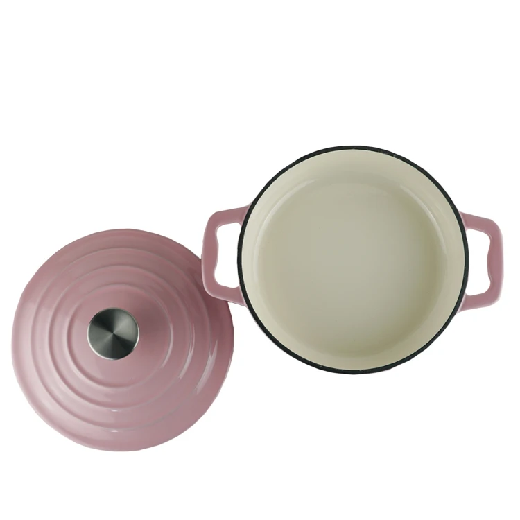 Wholesale  Cast Iron Dutch Oven Pre-seasoned Pot with Lid with Bakelite knob for  Baking Black Cast Iron