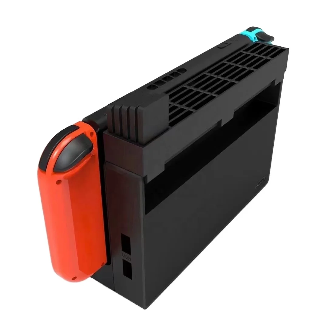 2021 NEW dock station for nintendo switch with neon blue and neon red game cards