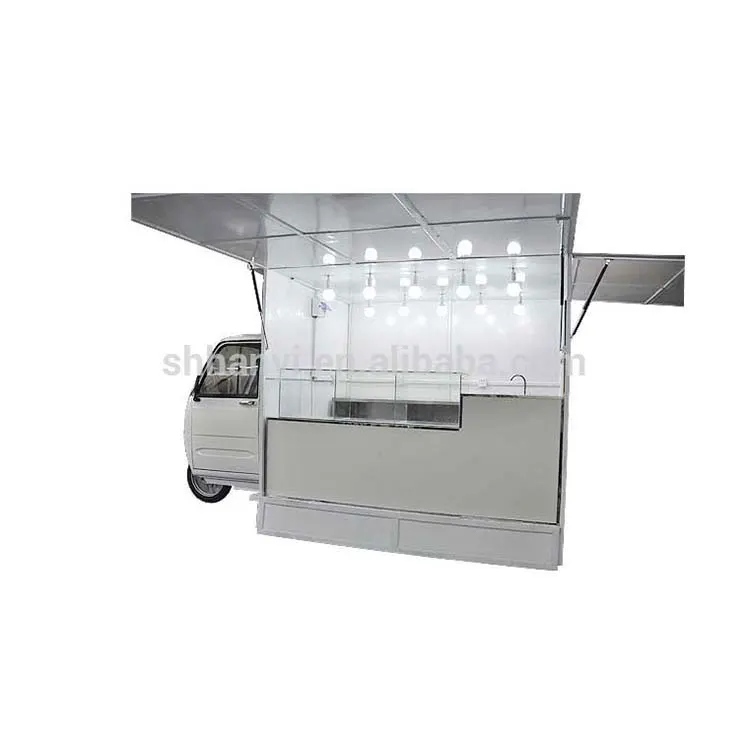 Black Electric Tricycle Piaggio Ape Food Truck Ice Cream Cart Tuk Tuk For Sale