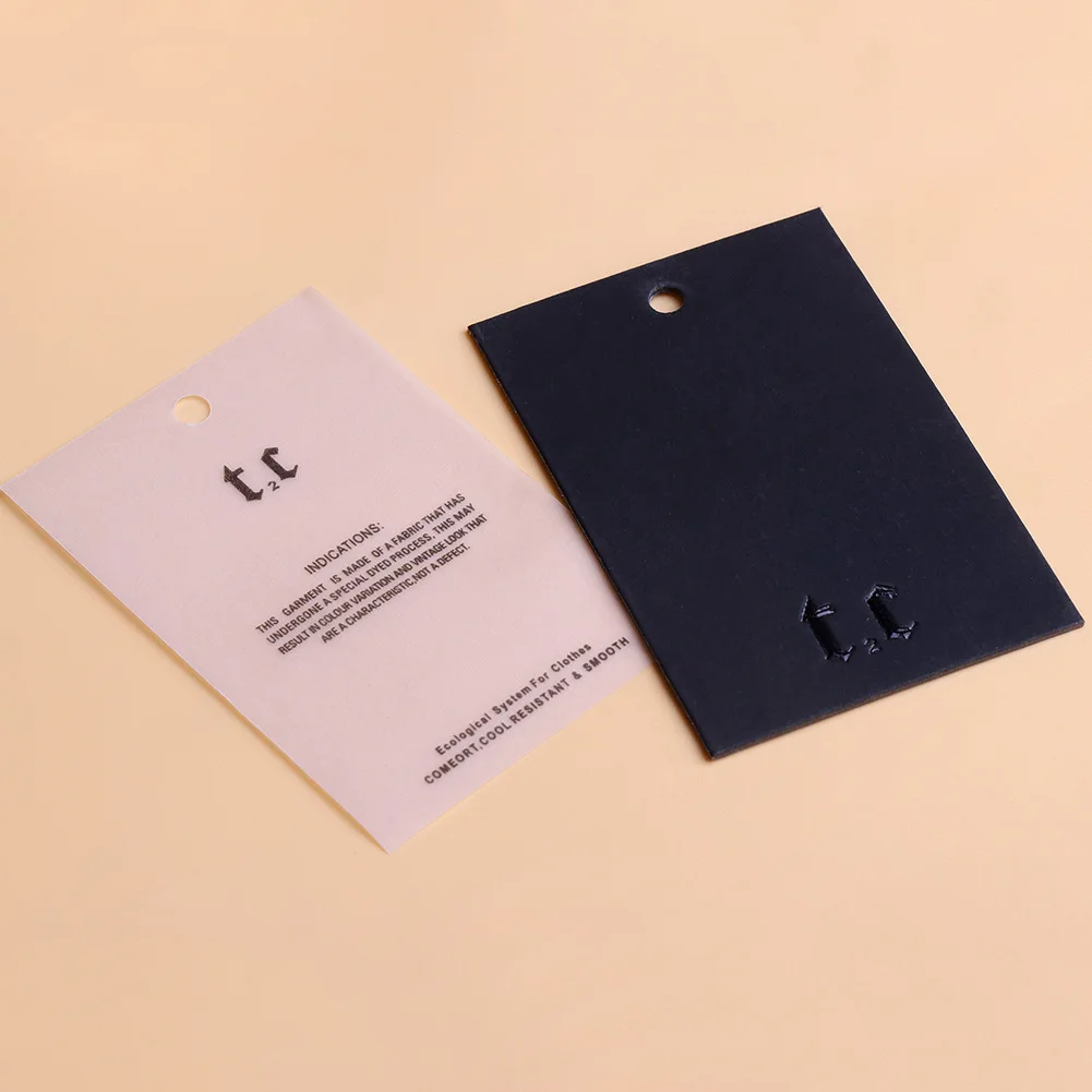 Custom Hang Tag For Clothing Tags Clothes Label With Custom Logo Manufacturer
