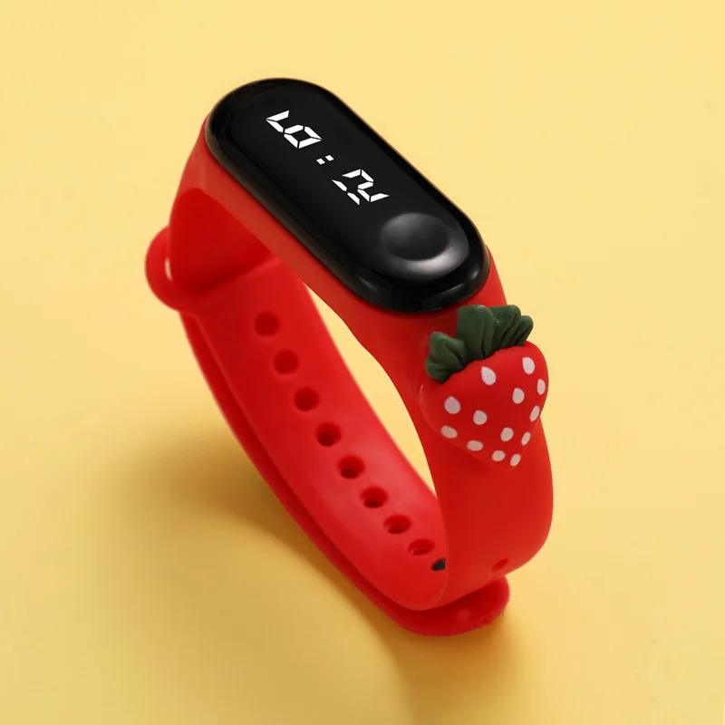 Kids Wholesale Silicone Cartoon LED Children WristWatch Reminder Unique Kids digital Watches Sport Girls Boys Watch