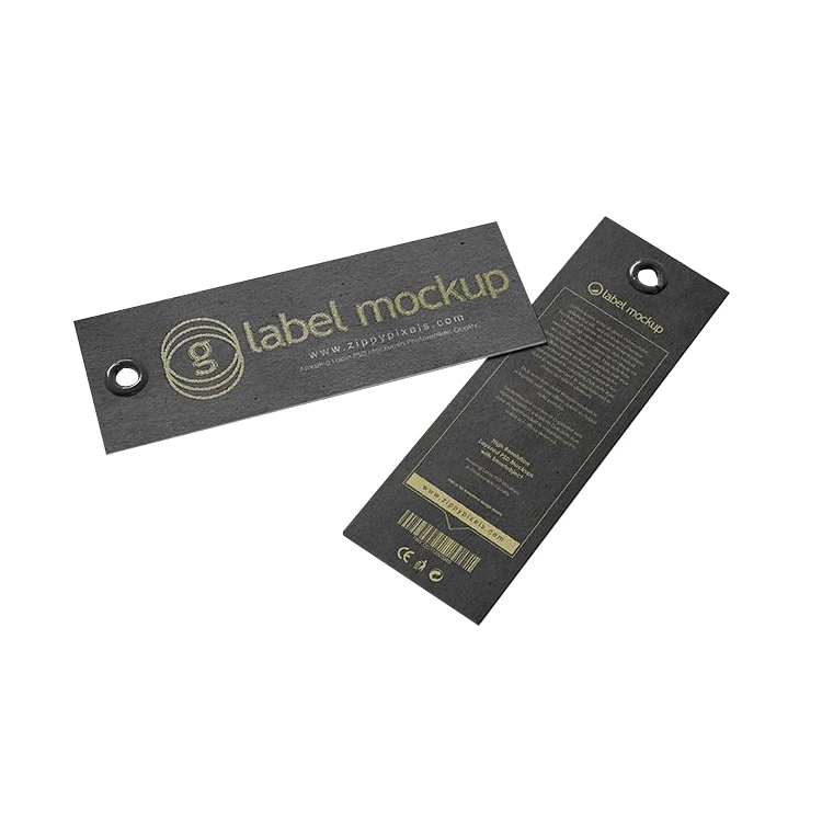 
Custom printed high quality black hot stamping high-grade brand paper card 