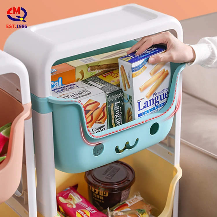 Custom Plastic Kids Furniture Book Shelf Baby Chest Corner Cupboard Rack Drawer Toys Storage Bookshelf Children Cabinets