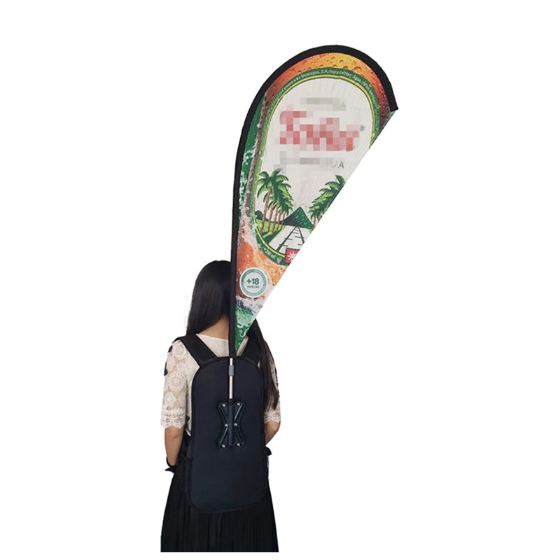 
Weihai Wisezone Multi Original Street Walking Promotion Backpack Flag Teardrop 