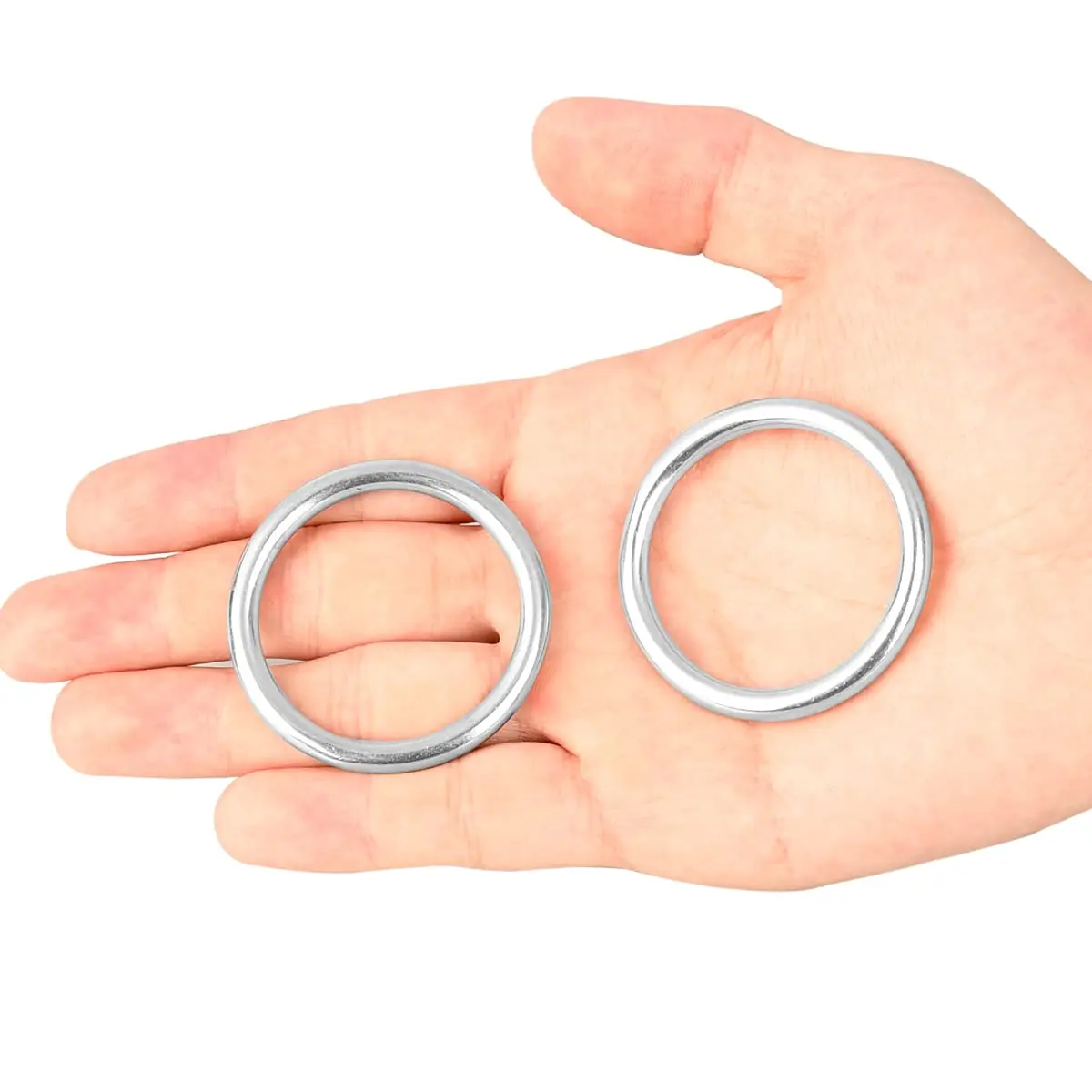 Stainless Steel Belt Buckle D Ring Heavy Duty Welded O Shape Ring for Climbing