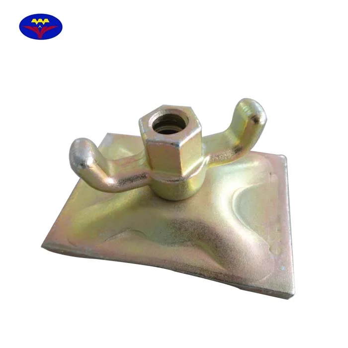 Casting Dome Nut Plate with Swivel Wing Nut for Concrete Wall Formwork