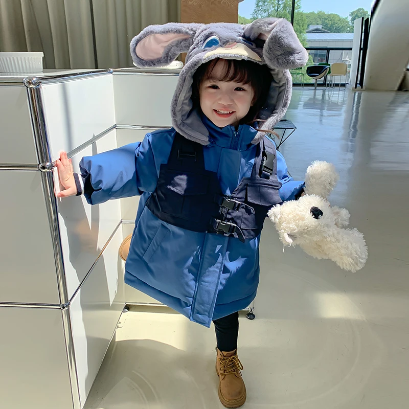 OEM Factory Wholesale Custom Winter Jackets Girls Parka Kids Clothes Winter Baby Puffer Jacket