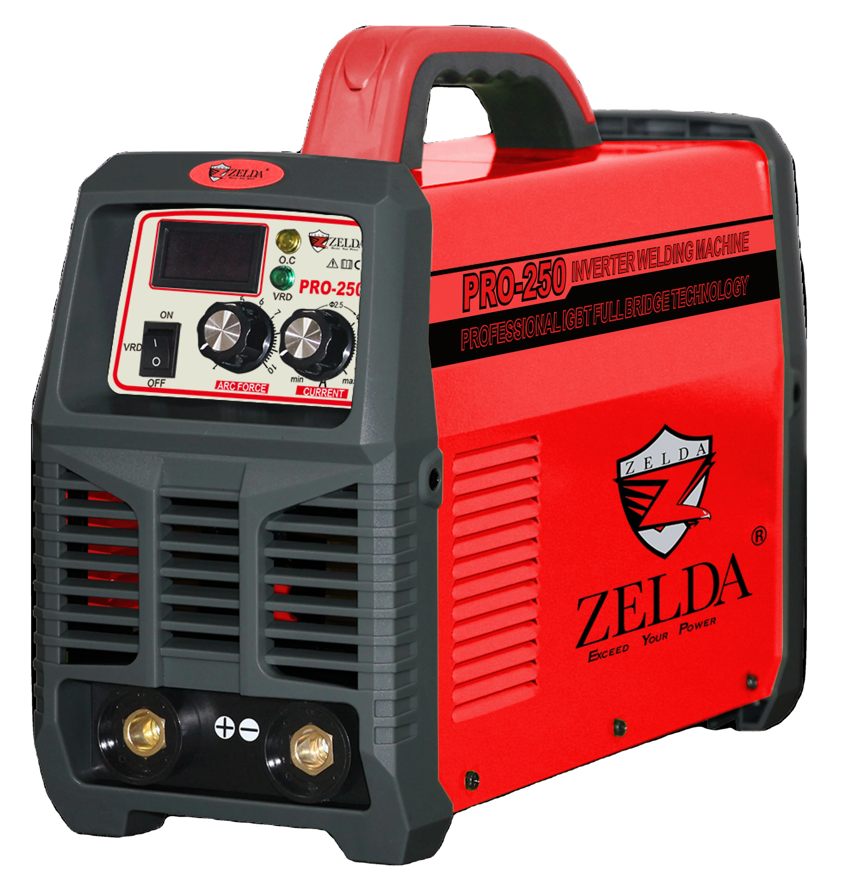Zelda 3pcb inverter igbt arc welders  welding inverter 250a suitable for weld 7018 electrode rod