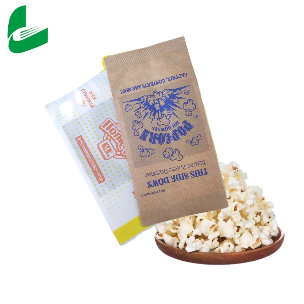 OEM Custom Printing Recycle Grease Proof Rice Microwave Popcorn Bags for Fast Food
