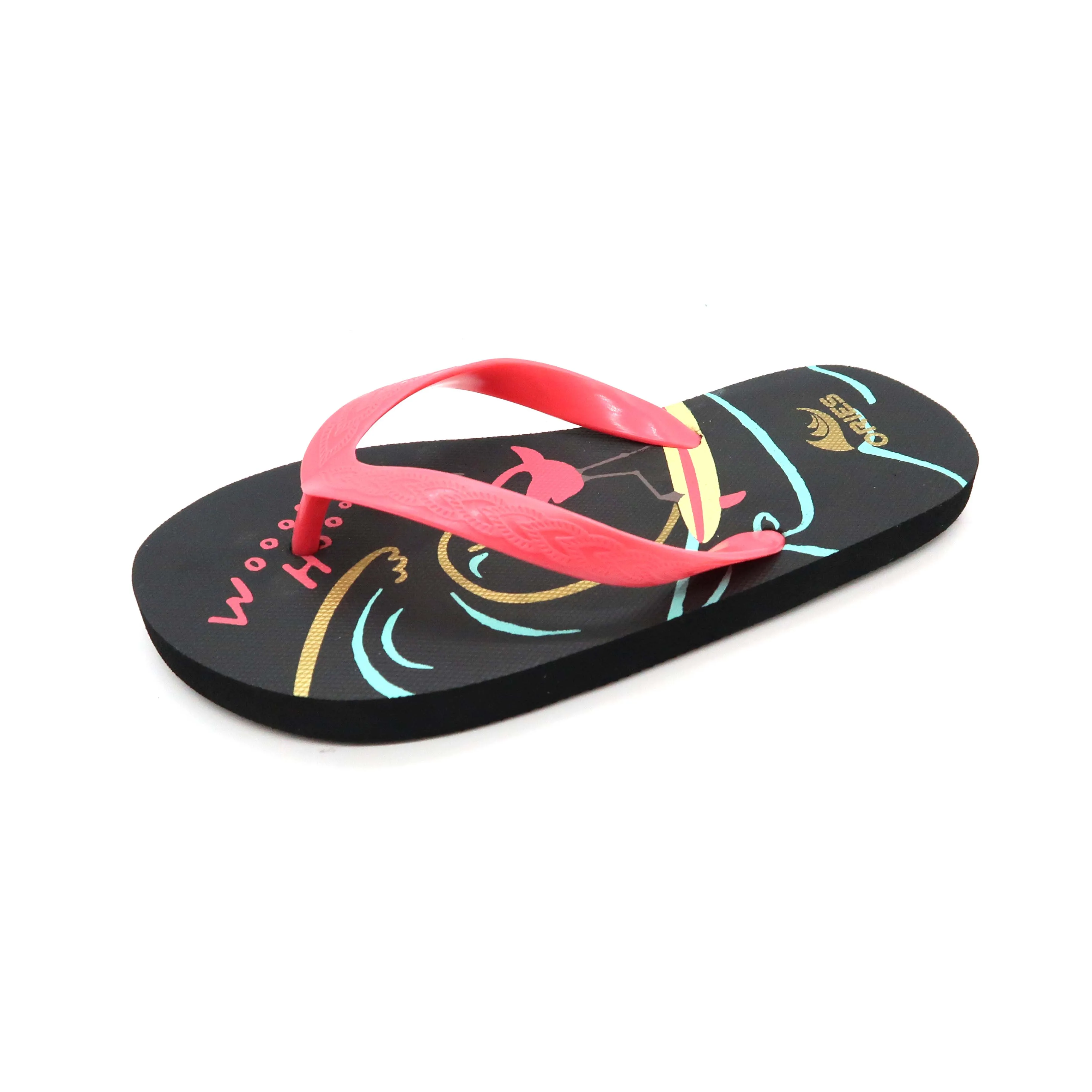 
girl summer flip flops with flamingo kids slippers 