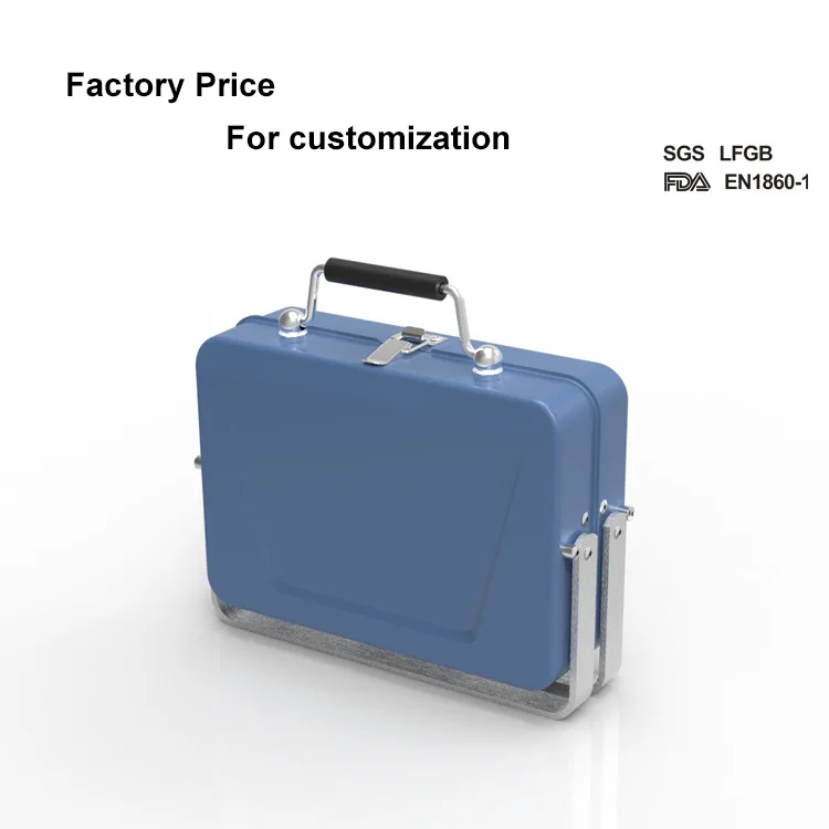 Folding Campfire Grill Camping Fire Pit Outdoor Wood Stove Premium Stainless Steel Outdoor Backpacking Hiking BBQ 2 people