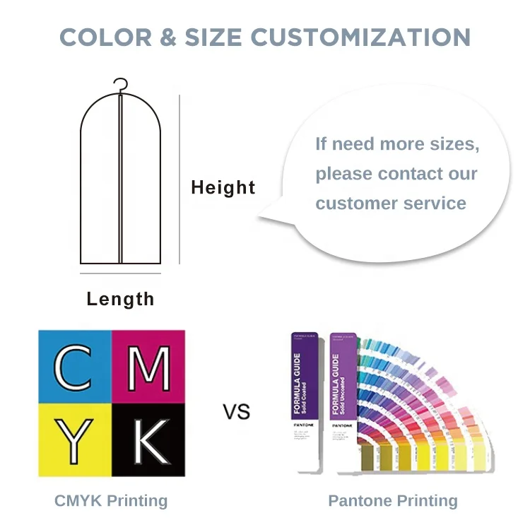 Huahao wedding dress cover waterproof clothing long garment bags for travel storage protector closet wardrobe