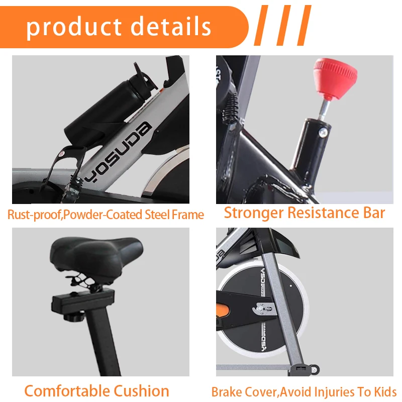 New design static kinomap exercise bike Commercial indoor cycling bluetooth fitness spinning bike for gym