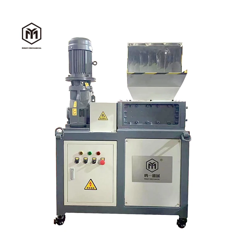 Automatic plastic shredder machines Industrial Heavy Duty Double Shaft Steel Shredder wood crusher