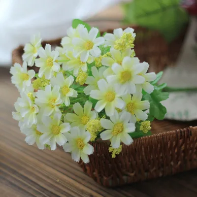 jumping orchid daisies artificial flower and plants silk Small chrysanthemums Indoor decorative flowers and plants