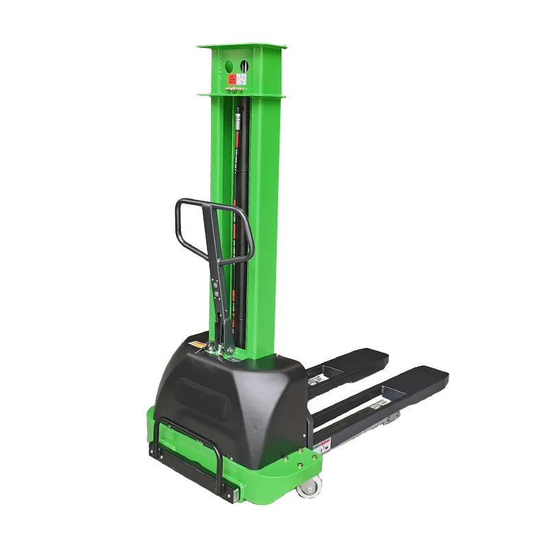 Qingdao Strong Capacity 1000kg 1300mm Full Electric Selfing Loading Stacker
