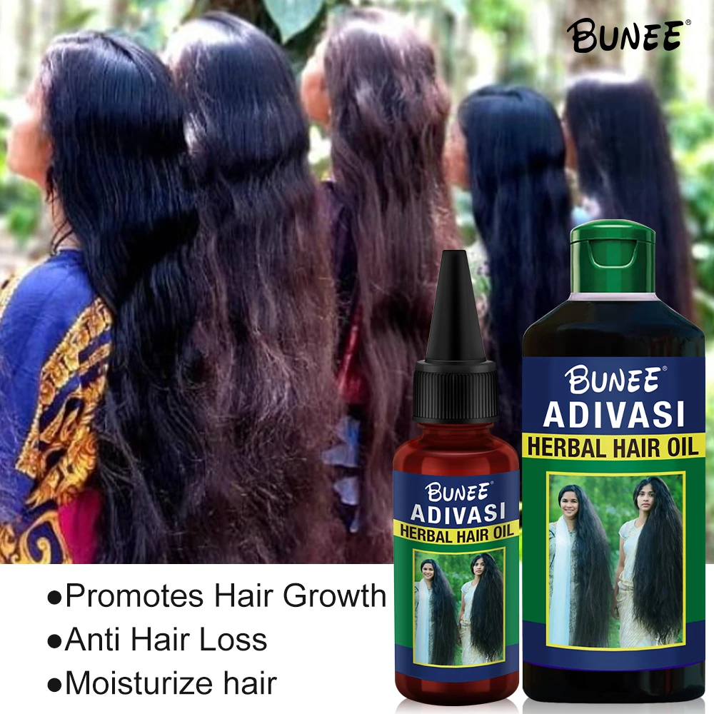 New Arrivals Natural Organic Adivasi Hair Oil ayurvedic shampoo Indian Hair Growth Oil Anti Hair Loss Treatment Products