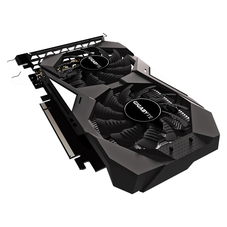  Игровая Видеокарта GIGABYTE GeForce GTX 1650 OC 4 Гб два вентилятора Windforce графическая карта (GV-N1650OC-4GL)