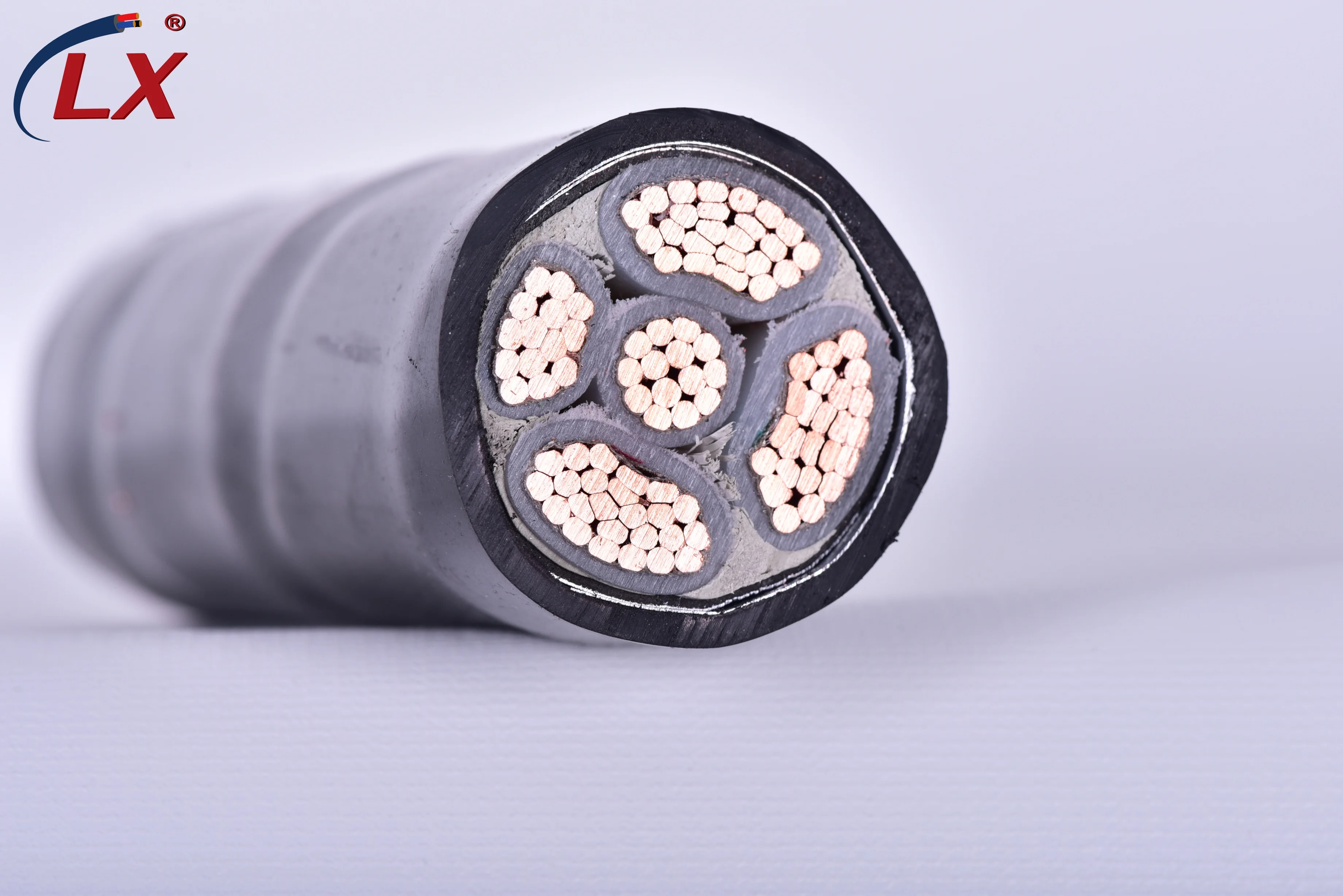 Low Voltage 10mm2 16mm 35mm 50mm 70mm 4 Copper Core Aerial Bundled Armoured Power Cable ABC Cable with PVC XLPE Insulated Sheath