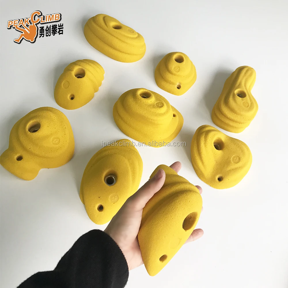 
sturdy construction rock climbing holds 