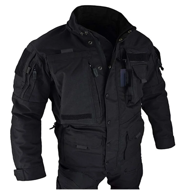 Мужская армейская тактическая куртка с капюшоном и несколькими карманами