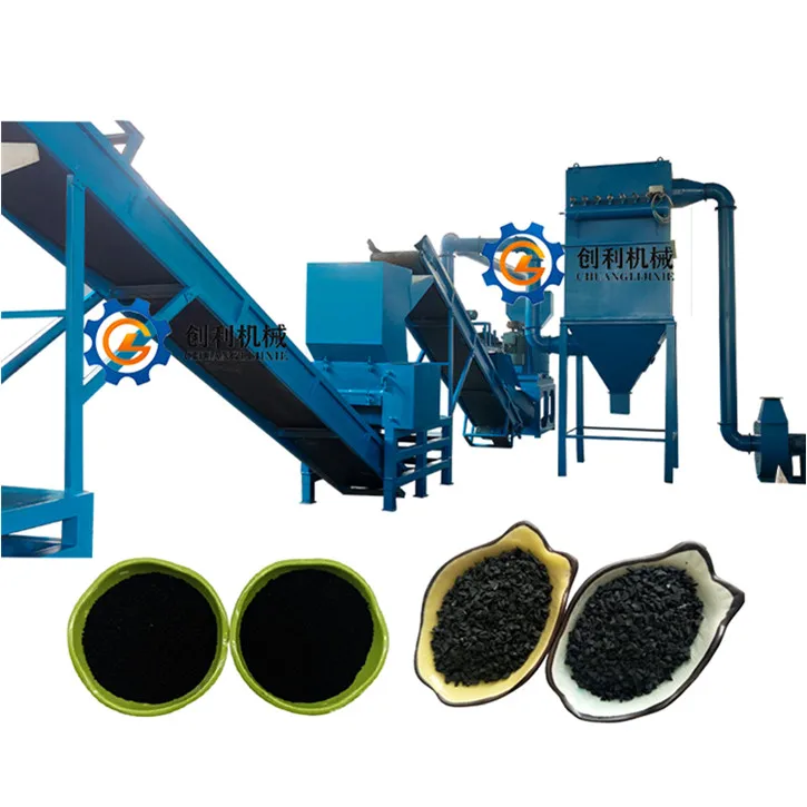 More Than 10 Years Factory Good Price Tire Grinder Rubber Powder Crusher Equipment Mini Tyre-Recycling-Machine