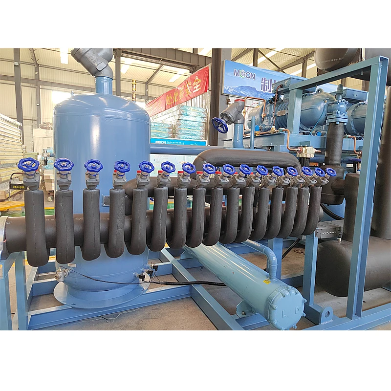 High quality low temperature 5-105HP screw compressor rack unit for sale