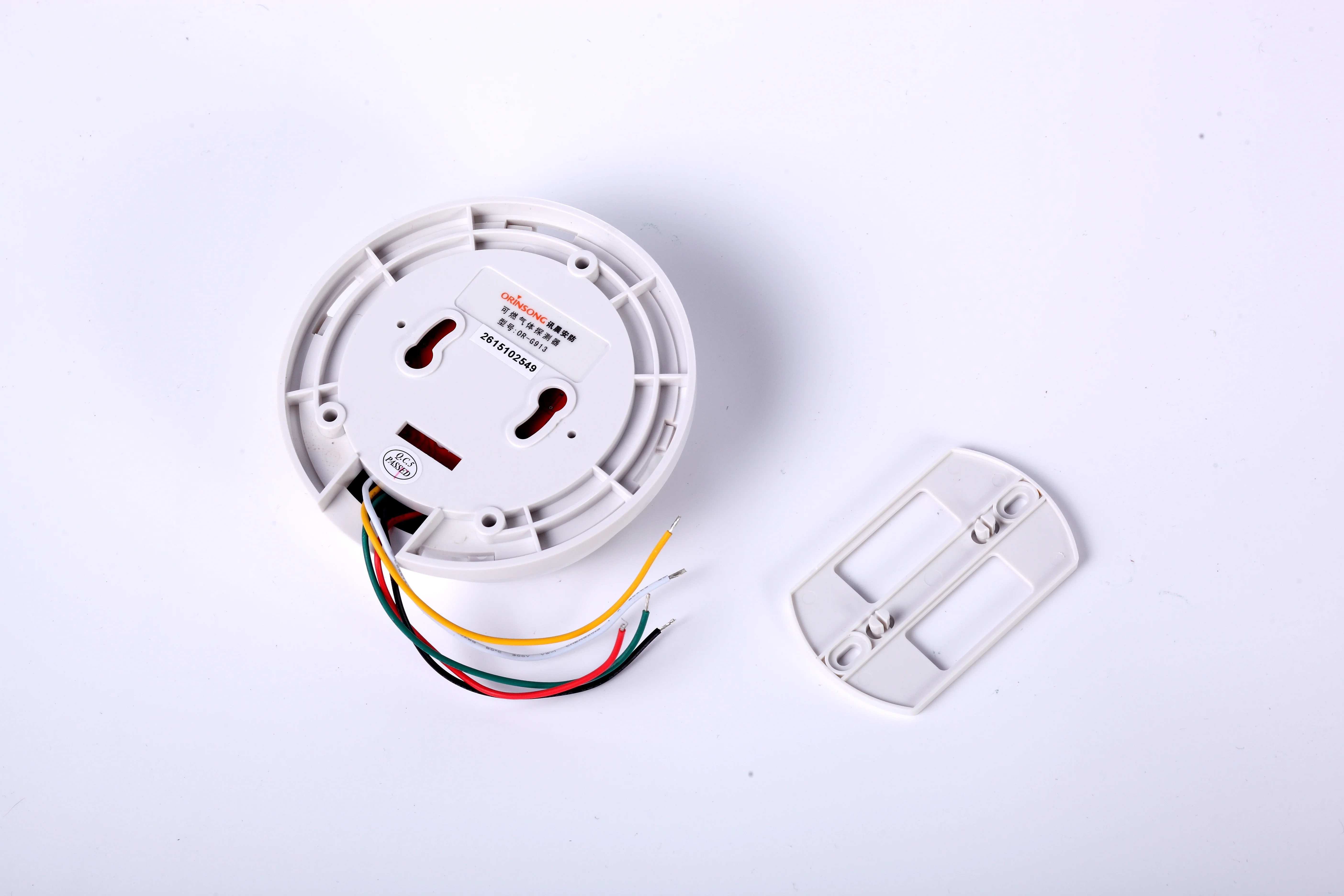 DC12V Wall Mounted LPG Gas Leakage Detection Gas Alarm Sensor For Industrial Conventional Fire Alarm System
